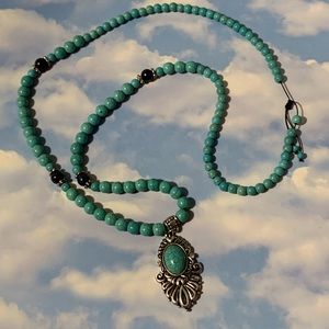 Statement necklace turquoise